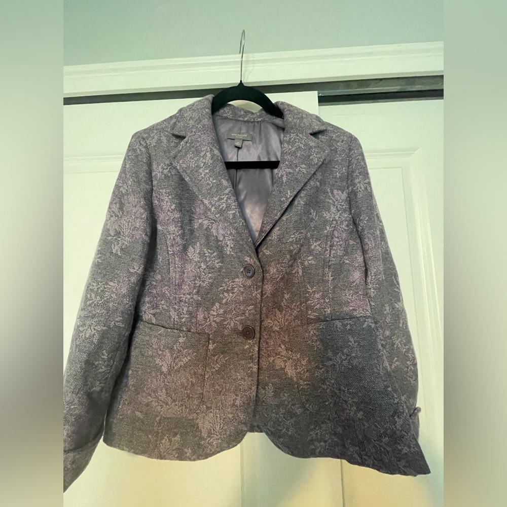 Women's Purple Gray Blazer